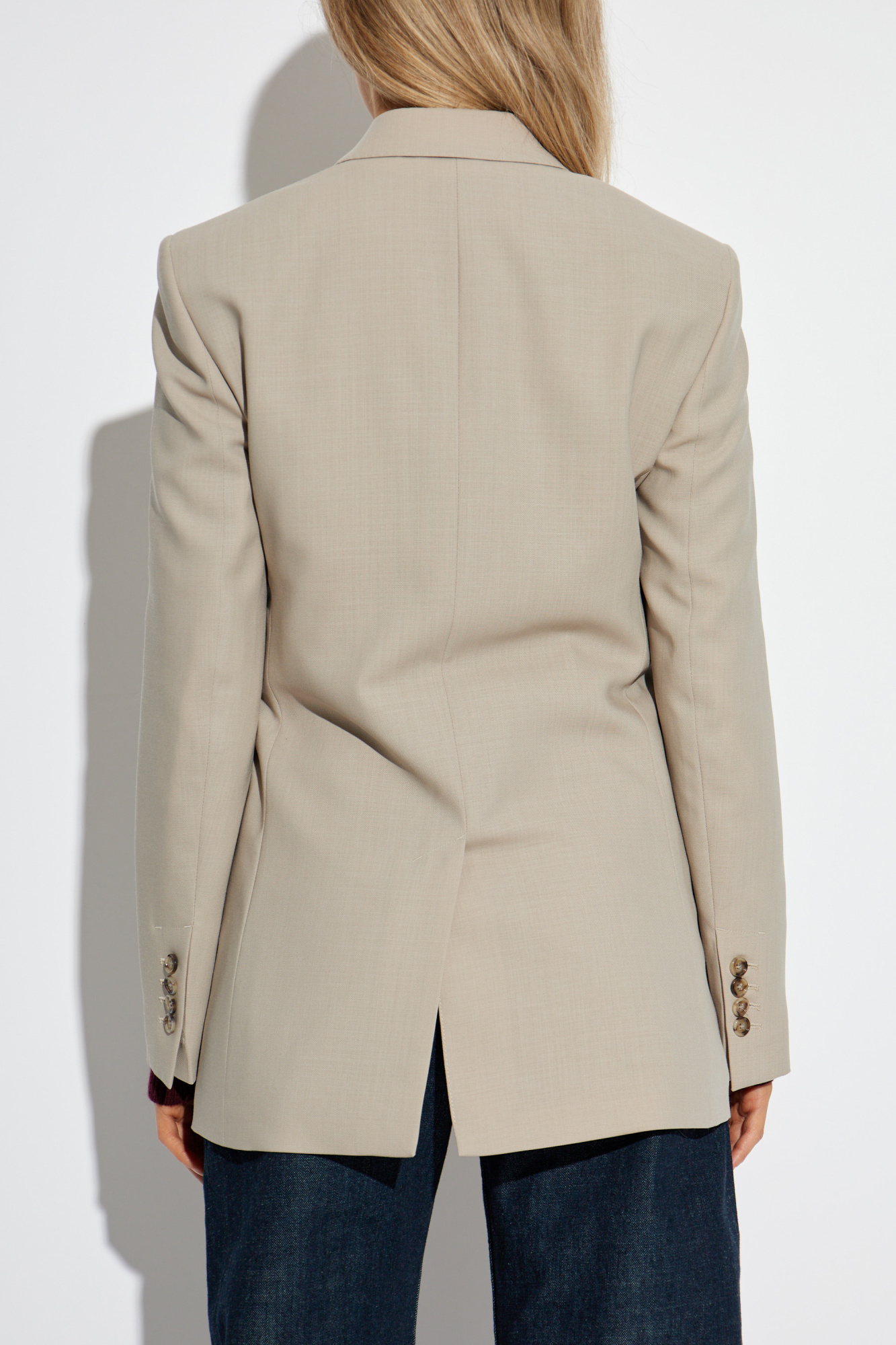 Cream Double-breasted blazer Ami Alexandre Mattiussi - Vitkac AS